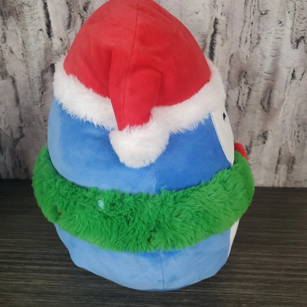 Squishmallows Puff Pinlup Pokemon Penguin Christmas Hat Wreath 12